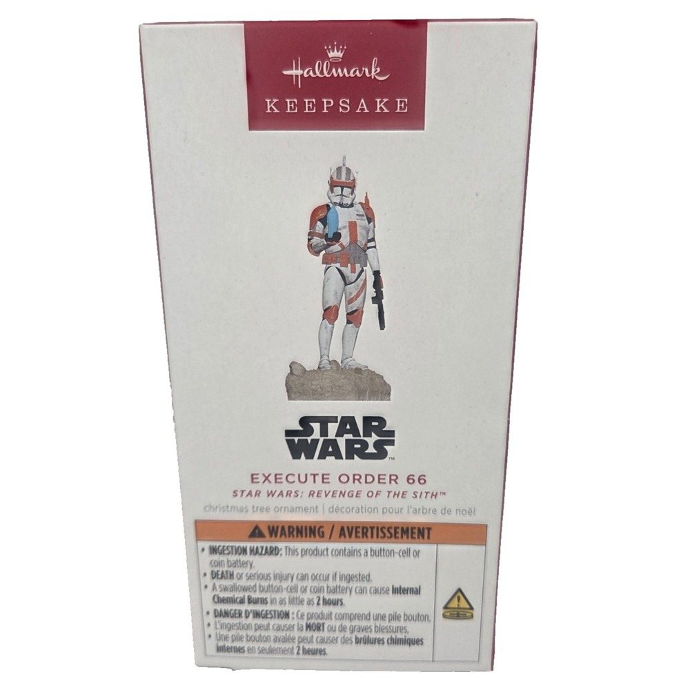 2025 Hallmark Star Wars Execute Order 66 Commander Cody Light Sound Ornament